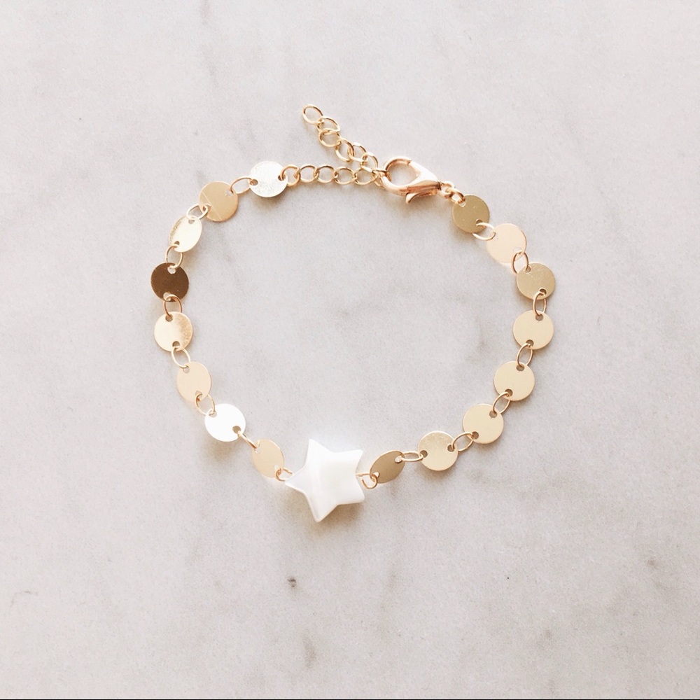 Mother Of Pearl Star Bracelet